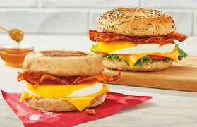 Tim Horton breakfast hour menu