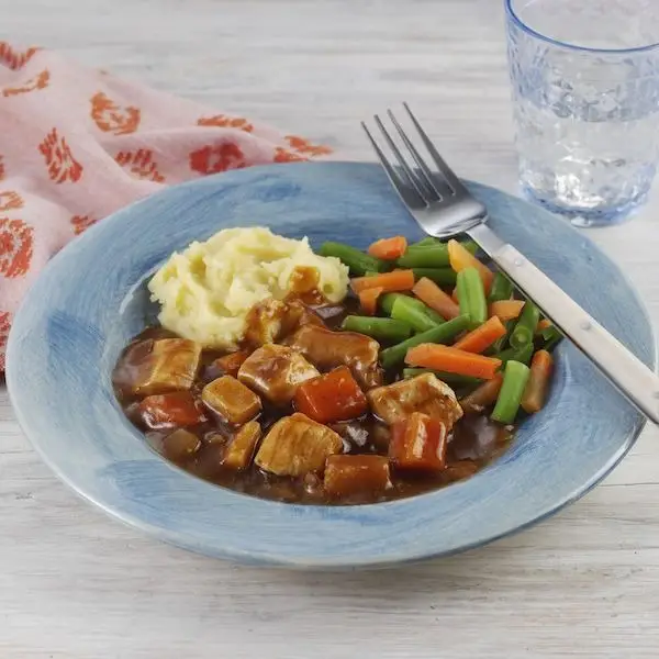 1103 chicken vegetable casserole mini meal plated 4
