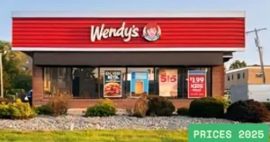 Wendy's Menu with Prices 2025