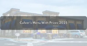 Culvers Menu With Prices 2025