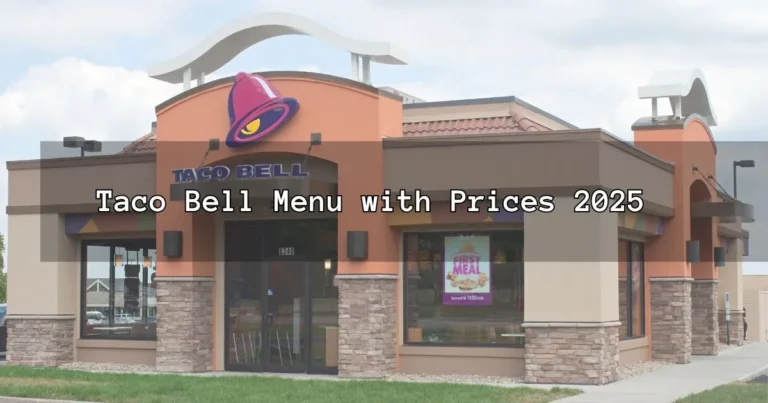 Taco Bell Menu With Prices
