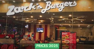 Zarks Burger Menu Prices